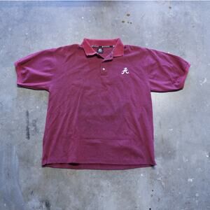 Vintage Alabama Crimson Tide Polo Shirt Men's NCAA Starter Embroidered Top XL